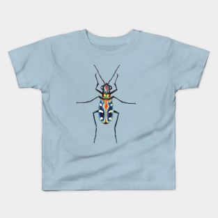 Six-Spotter Tiger Beetle Art Kids T-Shirt